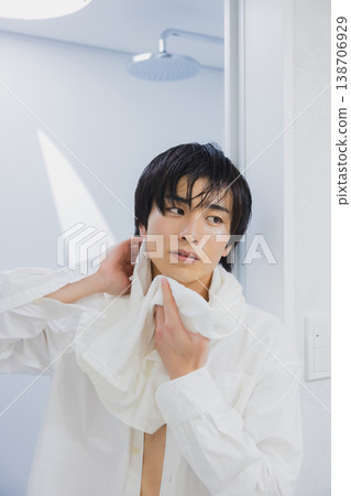 Young man after the bath Young man after the bath 138706929