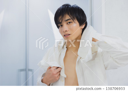 Young man after the bath Young man after the bath 138706933