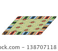 The Emperor Emeritus's lacquered rug with a brocade border 138707118