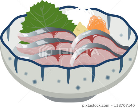 日式小菜:竹莢魚刺身 日式小菜:竹莢魚刺身 138707140