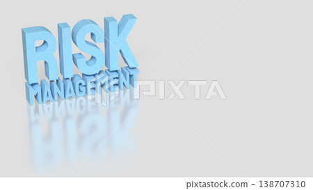 Risk Management Concept Business Strategy and Financial Planning 3d render. 138707310