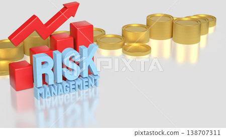 Risk Management Financial Growth Strategy Business Investment Concept 3d render. Risk Management Financial Growth Strategy Business Investment Concept 3d render. 138707311