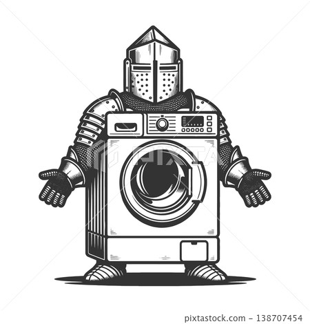 Medieval Knight Body with Washing Machine Torso Medieval Knight Body with Washing Machine Torso 138707454