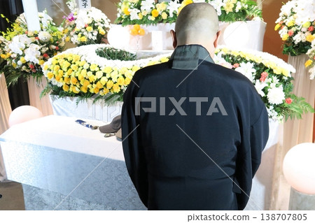 Abbot facing the deceased Abbot facing the deceased 138707805