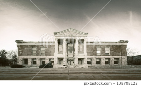 Exterior photo of a historic stone building 138708122
