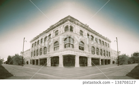 Exterior photo of a historic stone building 138708127