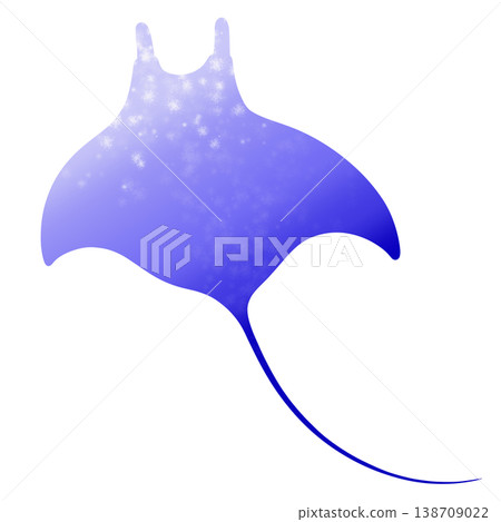 A simple illustration of a manta ray. A simple illustration of a manta ray. 138709022