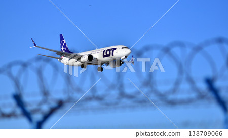 Warsaw, Poland. 3 February 2026. Plane SP-LRD LOT Polish Airlines Boeing 787-8 Dreamliner just before landing at the Chopin airport. Warsaw, Poland. 3 February 2026. Plane SP-LRD LOT Polish Airlines Boeing 787-8 Dreamliner just before landing at the Chopin airport. 138709066