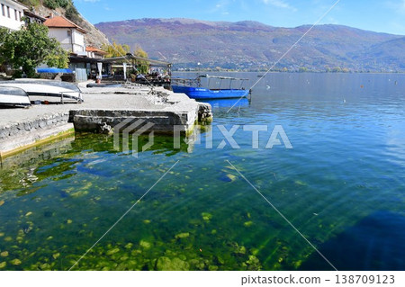 North Macedonia, Ohrid, Lake Ohrid, boat North Macedonia, Ohrid, Lake Ohrid, boat 138709123