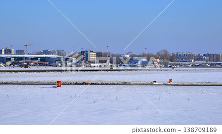Warsaw, Poland. 3 February 2026. Warsaw Chopin Airport. Airport buildings. Warsaw, Poland. 3 February 2026. Warsaw Chopin Airport. Airport buildings. 138709189