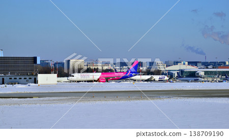 Warsaw, Poland. 3 February 2026. Warsaw Chopin Airport. Airport buildings. Warsaw, Poland. 3 February 2026. Warsaw Chopin Airport. Airport buildings. 138709190