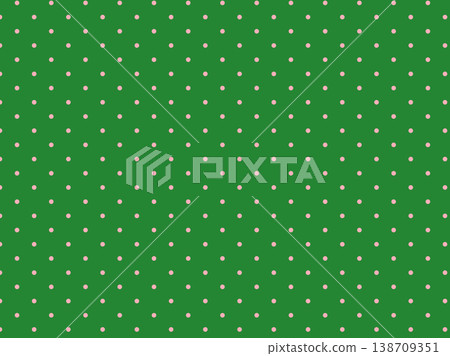 Green and pink polka dot background, a natural and cute dot pattern. 138709351