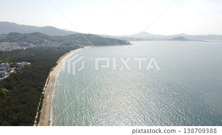 Aerial photography by drone from the yacht harbor in Odo, Nishi-ku, Fukuoka City. Aerial photography by drone from the yacht harbor in Odo, Nishi-ku, Fukuoka City. 138709388