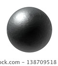逼真的金屬球（透明背景） 138709518