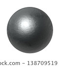 逼真的金屬球（透明背景） 138709519