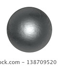 逼真的金屬球（透明背景） 138709520