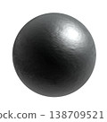 逼真的金屬球（透明背景） 138709521