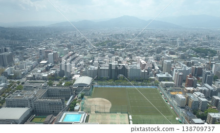從福岡市西陣拍攝的無人機空拍風景 從福岡市西陣拍攝的無人機空拍風景 138709737