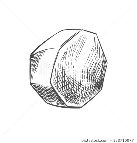 Peeled potatoes on a table. An ink outline drawing of a peeled potato. Imitation of an engraving. A nutritious agricultural crop. Peeled potatoes on a table. An ink outline drawing of a peeled potato. Imitation of an engraving. A nutritious agricultural crop. 138710077