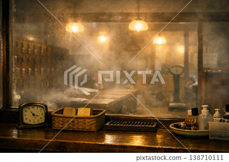 昭和時代的公共澡堂。 138710111