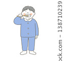 Boy brushing his teeth 138710239