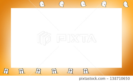 Halloween background horizontal frame: Ghosts and graves (wallpaper, banner, web design) Halloween background horizontal frame: Ghosts and graves (wallpaper, banner, web design) 138710650