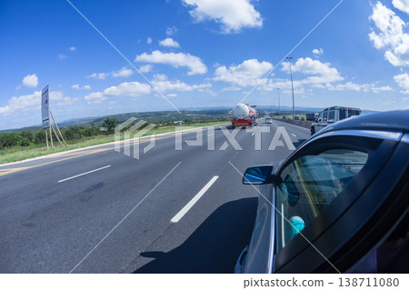 Road Highway Driving View Trucks Vehicles Road Highway Driving View Trucks Vehicles 138711080