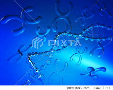 Dna structure with chromosome Dna structure with chromosome 138711944