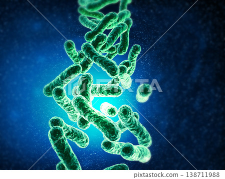 Bacteria cells background 138711988