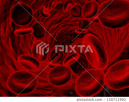 Red blood cells streaming Red blood cells streaming 138711992