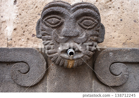 Stone face fountain in Arequipa, Peru Stone face fountain in Arequipa, Peru 138712245
