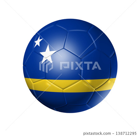 Soccer football ball with Curacao flag Soccer football ball with Curacao flag 138712295