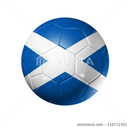 Soccer football ball with Scotland flag Soccer football ball with Scotland flag 138712301