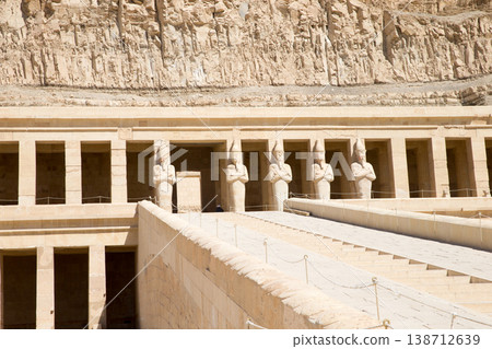 The temple of Hatshepsut near Luxor in Egypt The temple of Hatshepsut near Luxor in Egypt 138712639