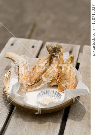 Deep-fried river fish Deep-fried river fish 138713327