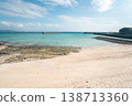 沖繩偏遠島嶼伊江島美麗的淺灘和夏日天空 3 138713360
