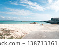 沖繩偏遠島嶼伊江島美麗的淺灘和夏日天空 4 138713361