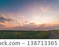 沖繩偏遠島嶼伊江島美麗的黃昏天空（3） 138713365
