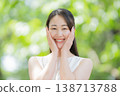 新鮮的綠植、女人、美 138713788