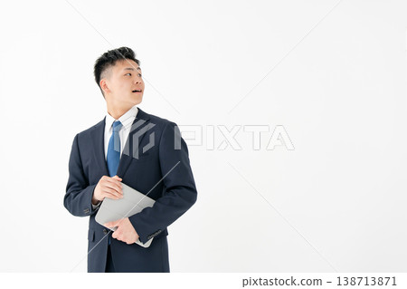 Young male business tablet Young male business tablet 138713871