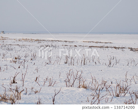 野付半島的雪景 野付半島的雪景 138714200