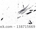 The abstract texture of black acrylic paint 138715669