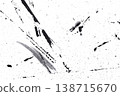 The abstract texture of black acrylic paint 138715670