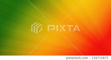 Abstract background in red, yellow and green tones with grainy texture 138715675
