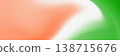 The background is in the colors of the Indian flag with a grainy texture 138715676