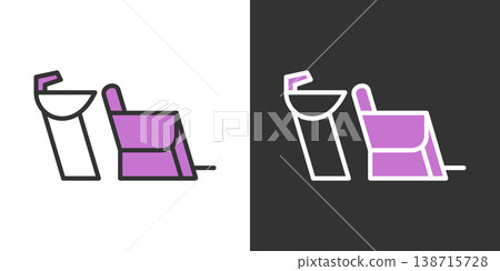 Simple shampoo station icon 138715728