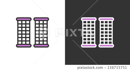 Simple curl icon Simple curl icon 138715731
