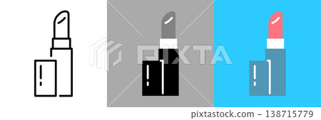 簡單的嘴唇圖標 138715779