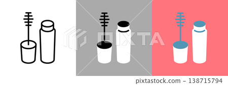 simple mascara icon simple mascara icon 138715794
