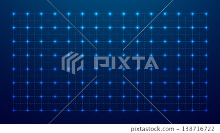 Grid Tech Background In Blue Pattern Line Square Data Interface Hud  138716722